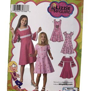 Simplicity 3902 Girl's Dress Pattern Size 7 - 14 Lizzie McGuire UNCUT